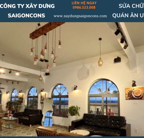 Sửa quán cafe quán ăn uy tín tại TpHCM