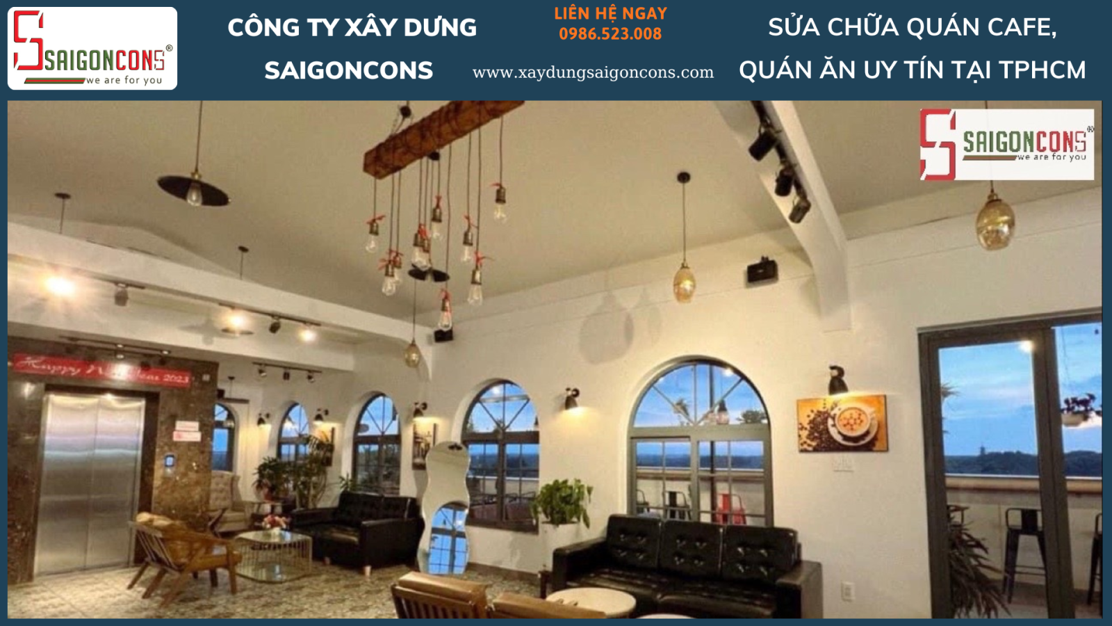 Sửa quán cafe quán ăn uy tín tại TpHCM