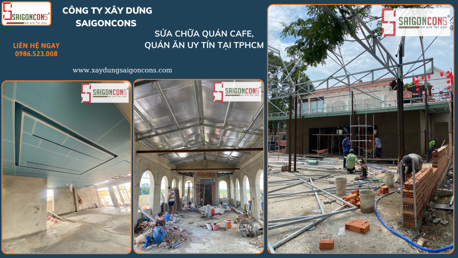 Sửa quán cafe quán ăn uy tín tại TpHCM